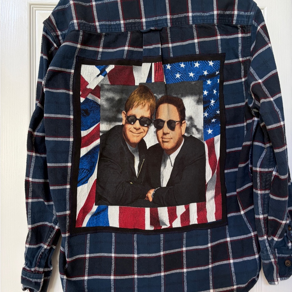 ELTON JOHN / BILLY JOEL Concert Flannel